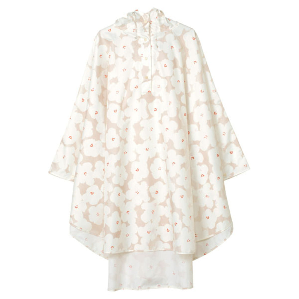 バックヤードファミリー BACKYARD FAMILY ワールドパーティー W.P.C R1093 ポンチョ （ハナプリントベージュ） ハナプリントベージュ