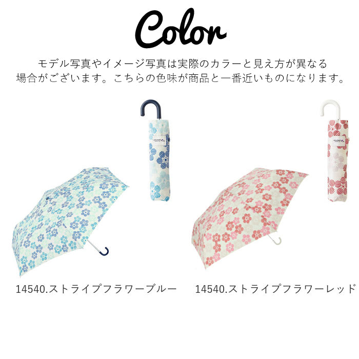 バックヤードファミリー BACKYARD FAMILY amusant sous la pluie 耐風折りたたみ傘 55cm （12930.リトルフラワーベージュ） 12930.リトルフラワーベージュ