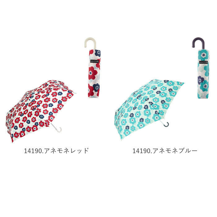 バックヤードファミリー BACKYARD FAMILY amusant sous la pluie 耐風折りたたみ傘 55cm （12930.リトルフラワーベージュ） 12930.リトルフラワーベージュ