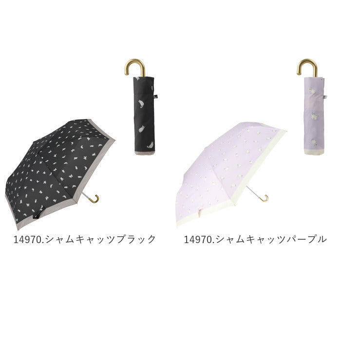 バックヤードファミリー BACKYARD FAMILY amusant sous la pluie 耐風折りたたみ傘 55cm （12930.リトルフラワーベージュ） 12930.リトルフラワーベージュ