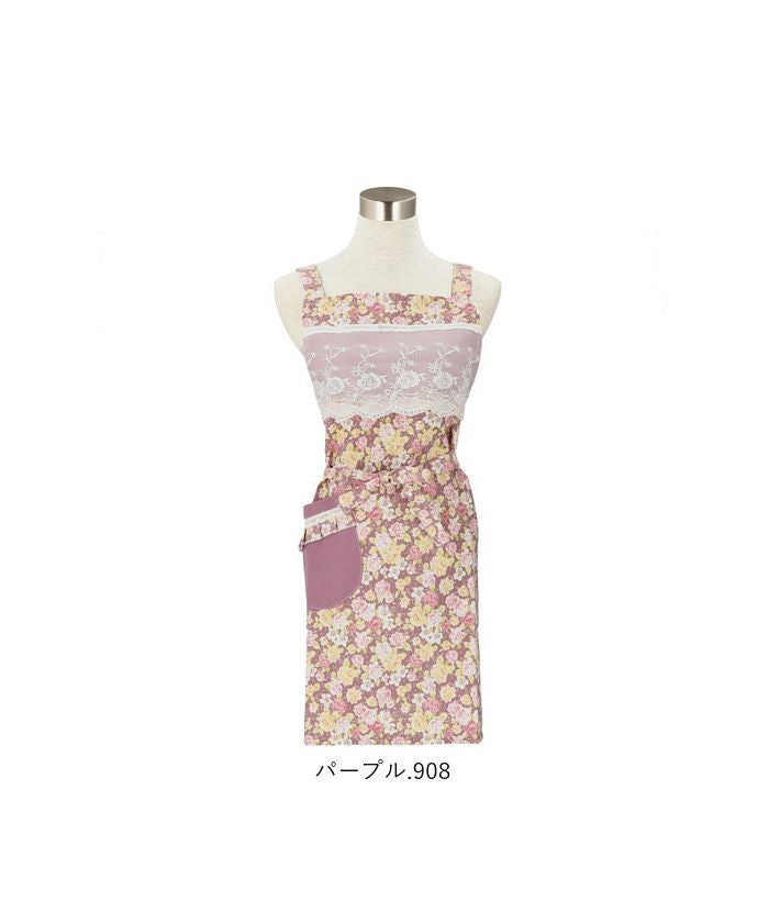 バックヤードファミリー BACKYARD FAMILY ローズ柄エプロン【返品不可商品】