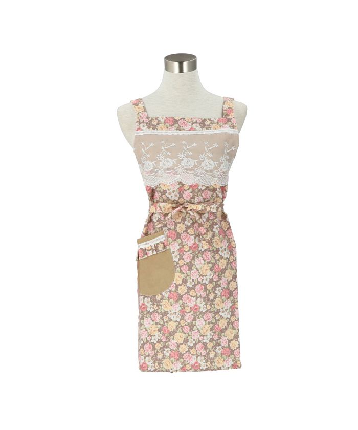 BACKYARD FAMILY Rose Pattern Apron [Non-returnable item]