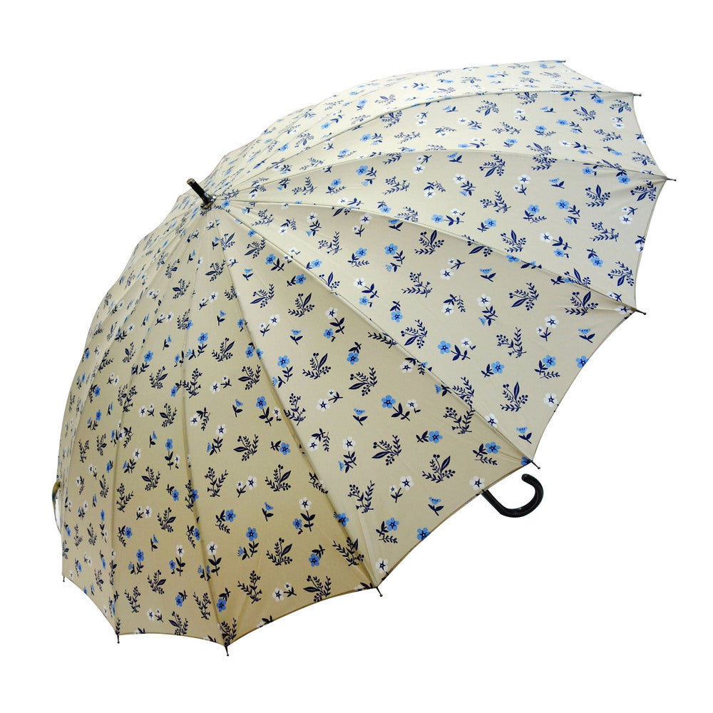 バックヤードファミリー BACKYARD FAMILY 16本骨 長傘58cm （T2403小花ベージュ） T2403小花ベージュ