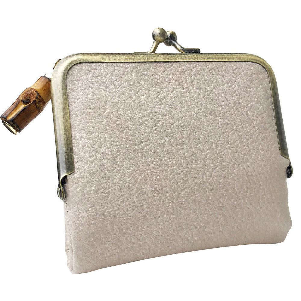 バックヤードファミリー BACKYARD FAMILY Pisoraro ピソラロ バンブー 口金ミニウォレット,IVORY