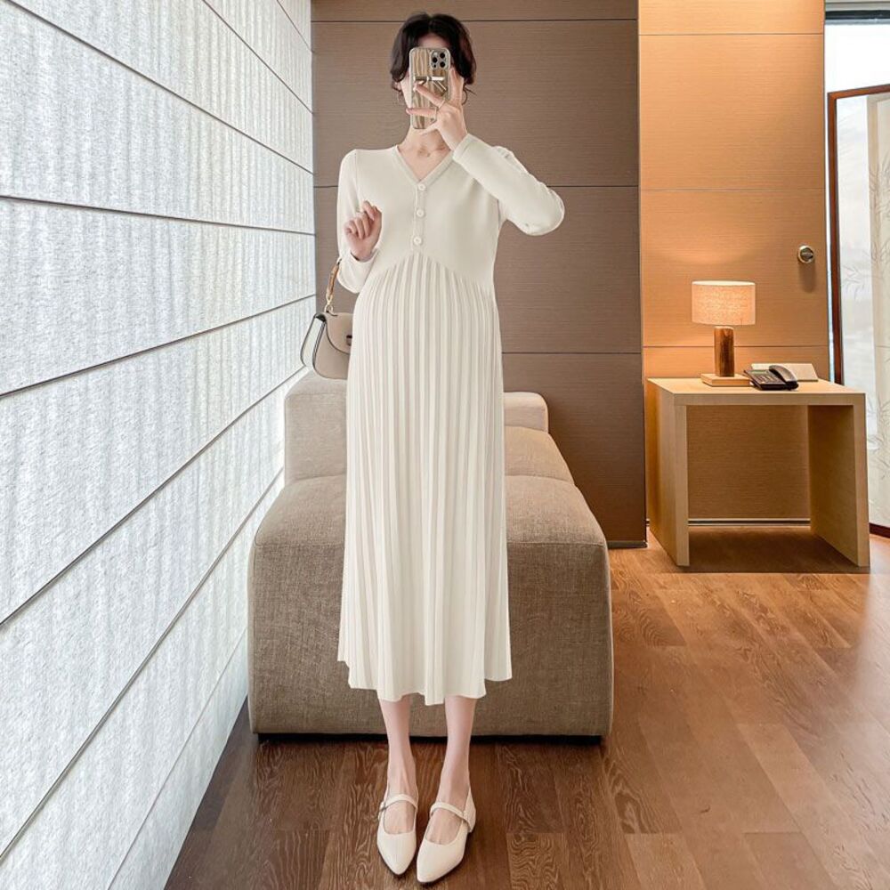 Backyard Family Maternity Dress Nursing Wear Spring Autumn Winter ysma5351