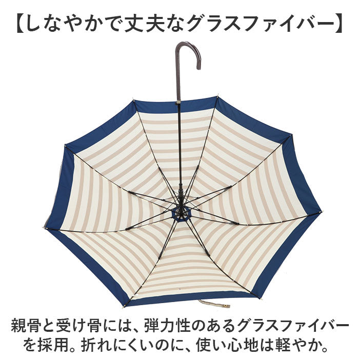 Backyard Family BACKYARD FAMILY amusing in the rain 60cm wind-resistant slim long umbrella