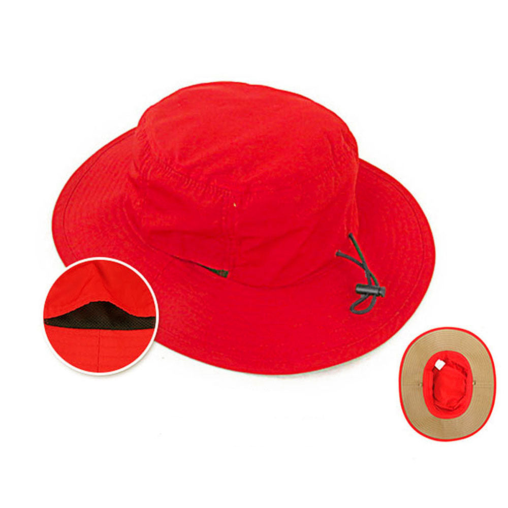 ノーブランド No Brand キッズ 撥水 アドベンチャーハット TYO-029S,RED