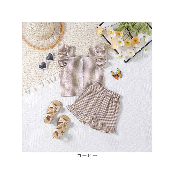 バックヤードファミリー BACKYARD FAMILY ベビー服 女の子 上下セット キッズ 子供服 （ブラック） ブラック