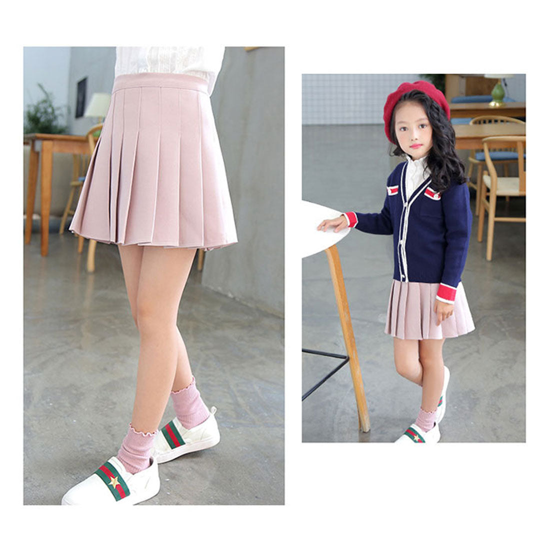 バックヤードファミリー BACKYARD FAMILY 子供パンツインスカート 純色