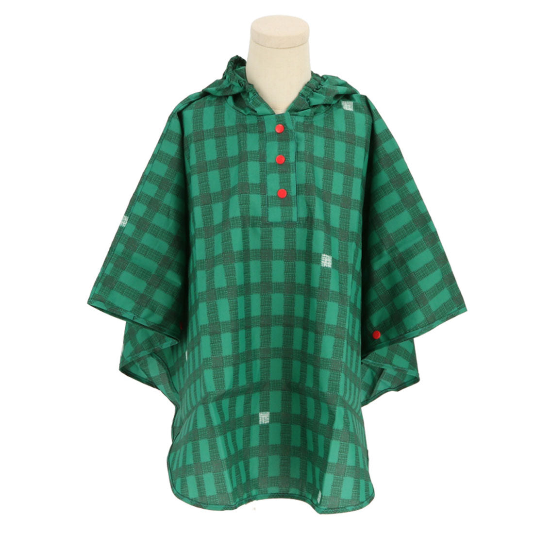 バックヤードファミリー BACKYARD FAMILY 392plusm キッズポンチョ Sサイズ Mサイズ （gingham.GR） gingham.GR