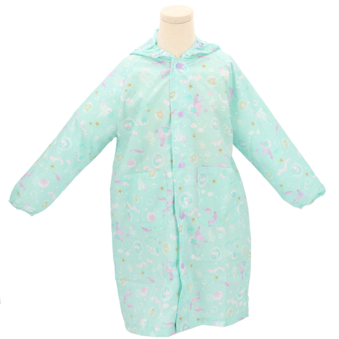 バックヤードファミリー BACKYARD FAMILY キッズ レインコート 女児 男児,6711802人魚.青