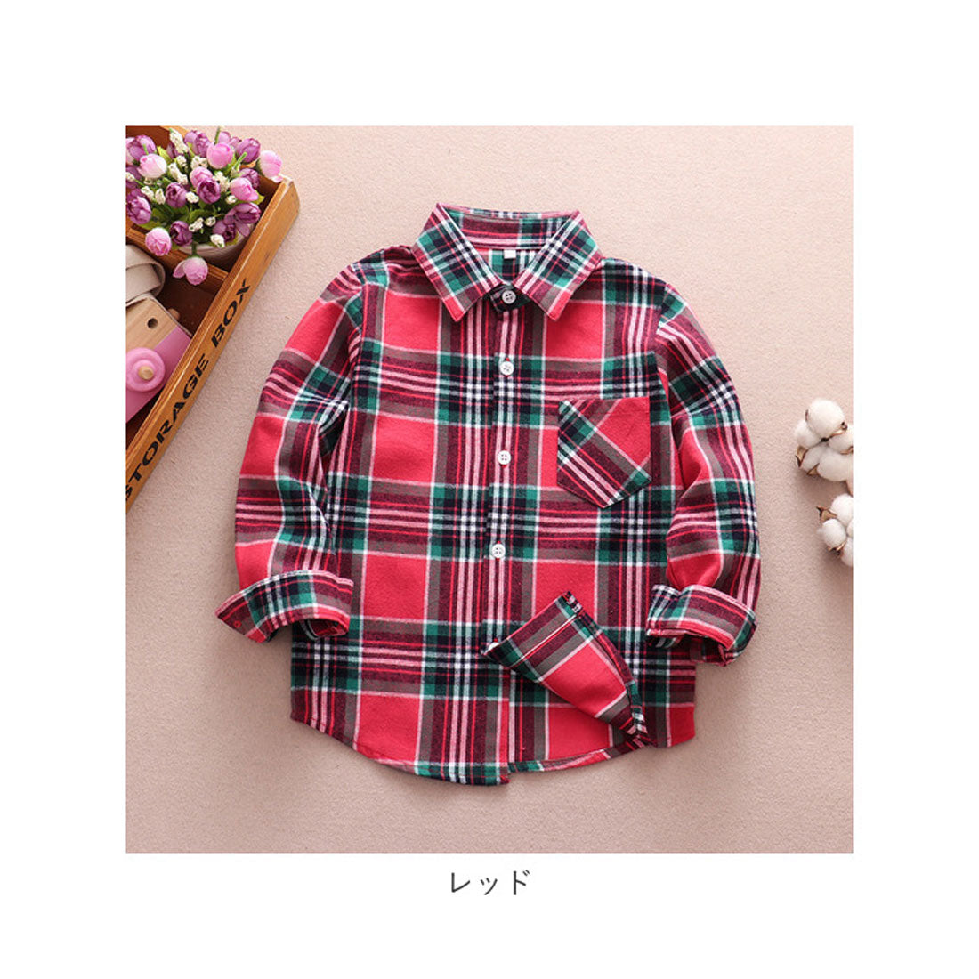 バックヤードファミリー BACKYARD FAMILY シャツ キッズ ネルシャツ 子供服