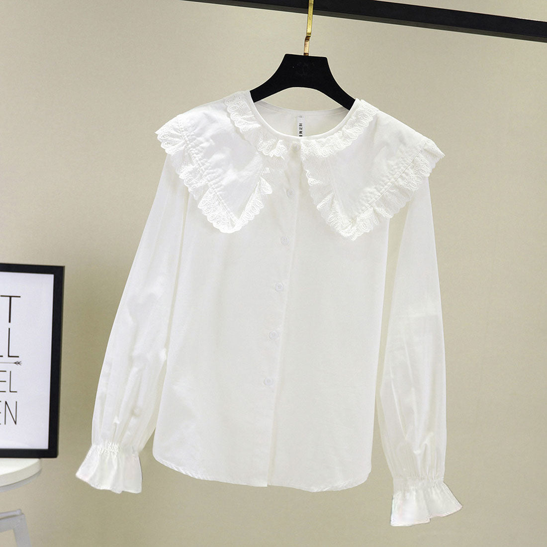 BACKYARD FAMILY BACKYARD FAMILY Kids Blouse Girls Lace Long Sleeve