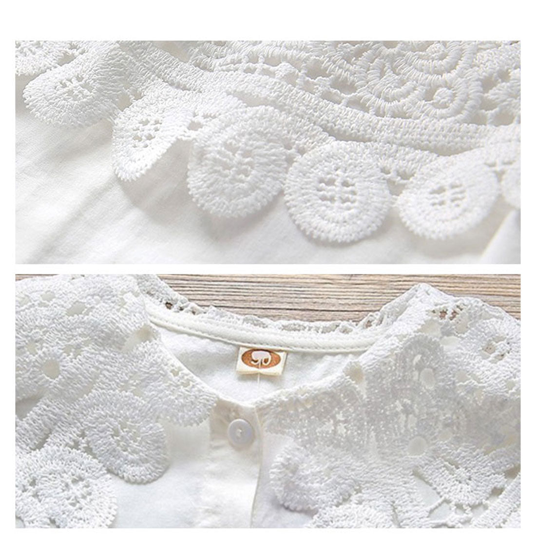 BACKYARD FAMILY BACKYARD FAMILY Kids Blouse Girls Lace Long Sleeve