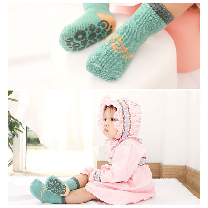 BACKYARD FAMILY Baby Socks Non-Slip Kids Socks