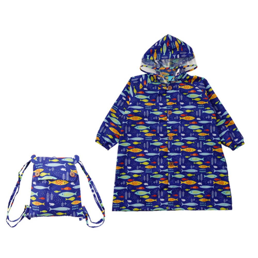 バックヤードファミリー BACKYARD FAMILY kukka hippo クッカヒッポ レインコート 100cm 110cm 120cm （おさかな） おさかな
