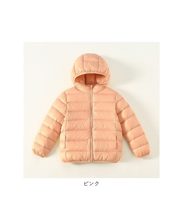 バックヤードファミリー BACKYARD FAMILY ダウンコート キッズ 秋冬 収納袋付き secoat220902 （ピンク） ピンク