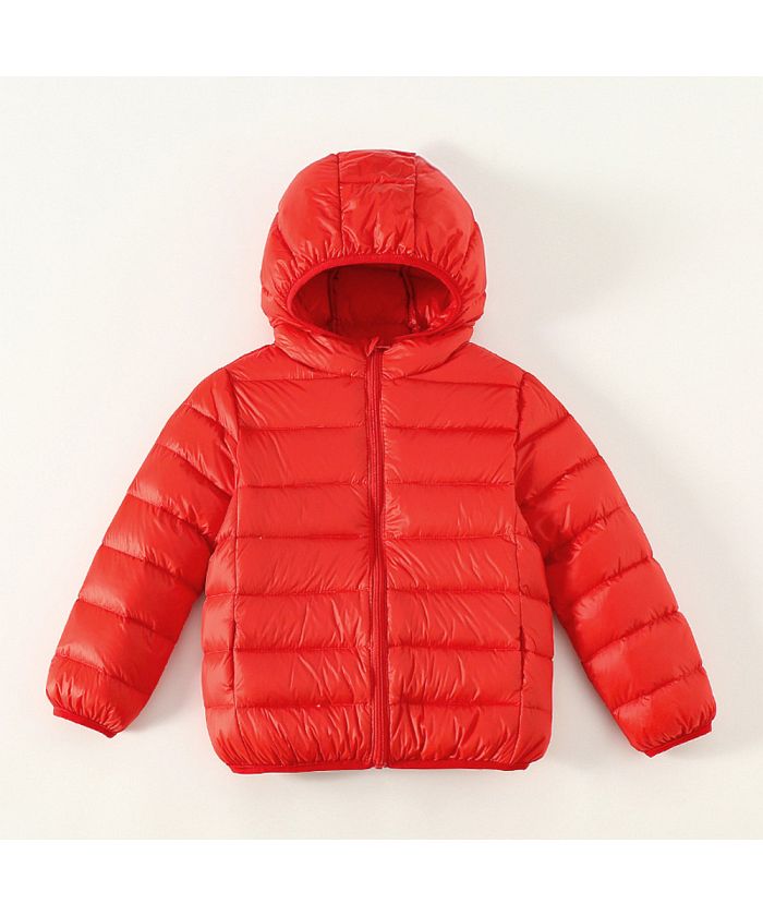 バックヤードファミリー BACKYARD FAMILY ダウンコート キッズ 秋冬 収納袋付き secoat220902 （レッド） レッド