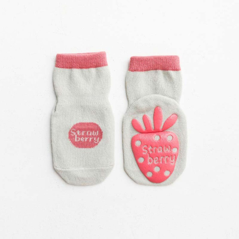 バックヤードファミリー BACKYARD FAMILY キッズ ソックス 滑り止め sesocks04 （ストロベリー） ストロベリー