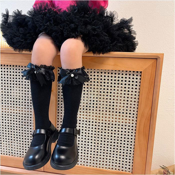 バックヤードファミリー BACKYARD FAMILY 女の子 フォーマル ハイソックス レース yssocks5529