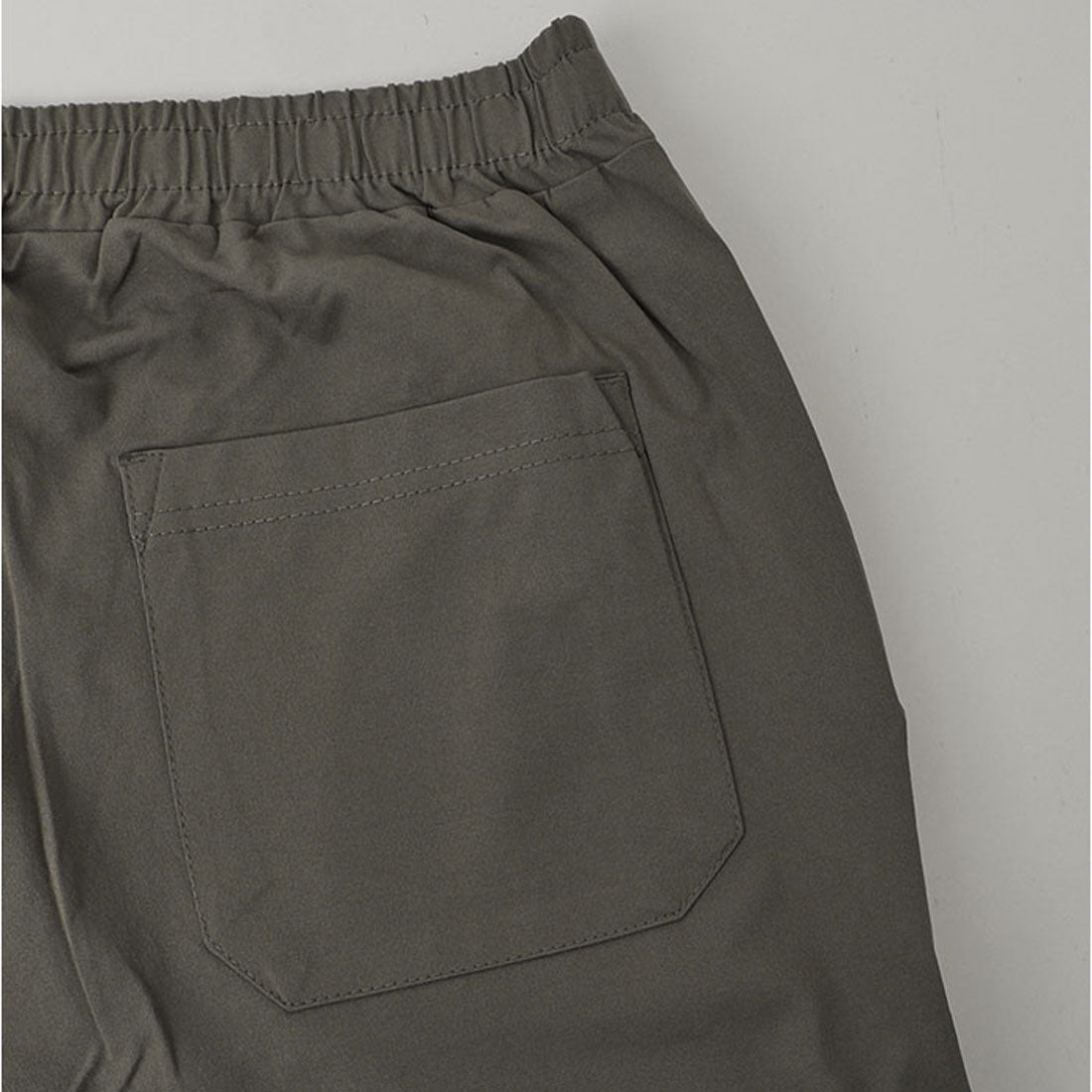 バックヤードファミリー BACKYARD FAMILY PEC ストレッチ天竺 前開きイージーパンツ （KHAKI） KHAKI