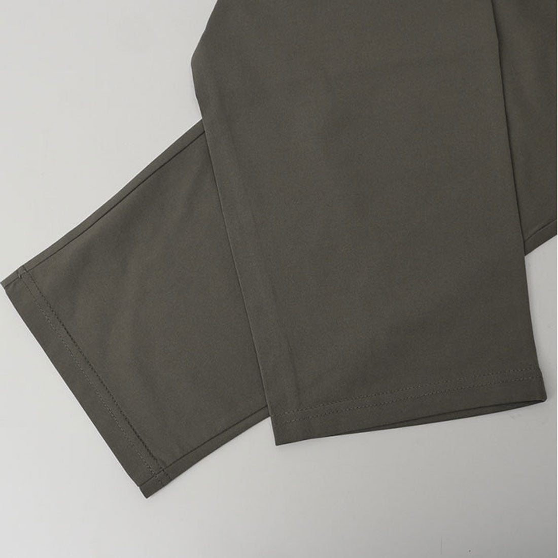 バックヤードファミリー BACKYARD FAMILY PEC ストレッチ天竺 前開きイージーパンツ （KHAKI） KHAKI