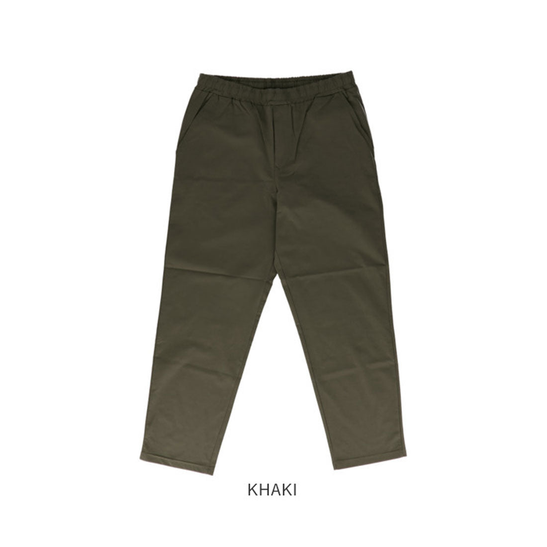 バックヤードファミリー BACKYARD FAMILY PEC ストレッチ天竺 前開きイージーパンツ （KHAKI） KHAKI