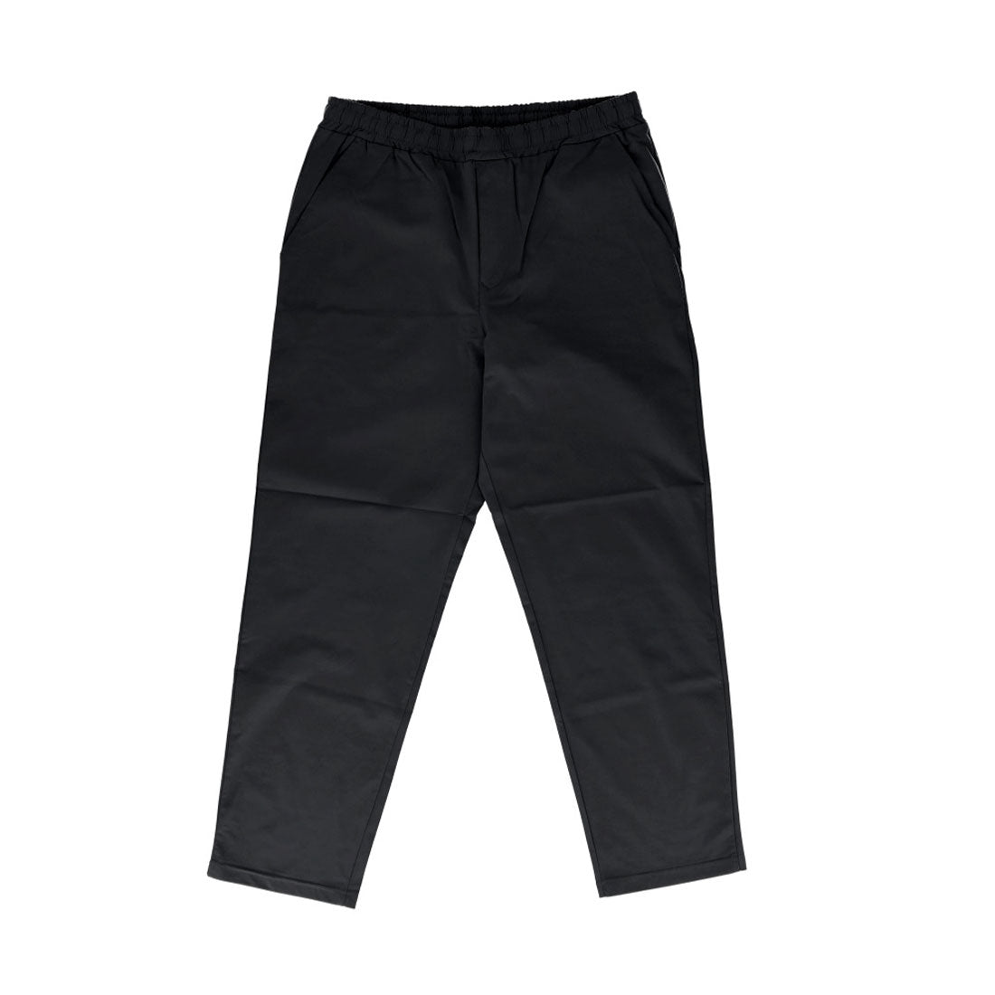 バックヤードファミリー BACKYARD FAMILY PEC ストレッチ天竺 前開きイージーパンツ （BLACK） BLACK