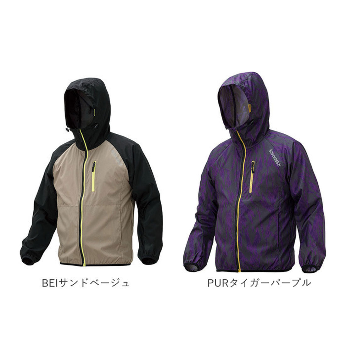 バックヤードファミリー BACKYARD FAMILY ストレッチウインドブレーカー （PURタイガーパープル） PURタイガーパープル