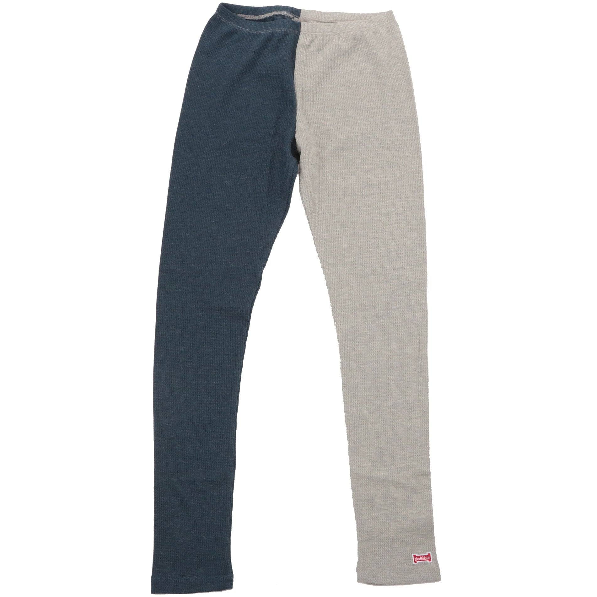 ノーブランド No Brand ヘルスニット Healthknit レギンス （インディゴxヘザーグレー） インディゴxヘザーグレー