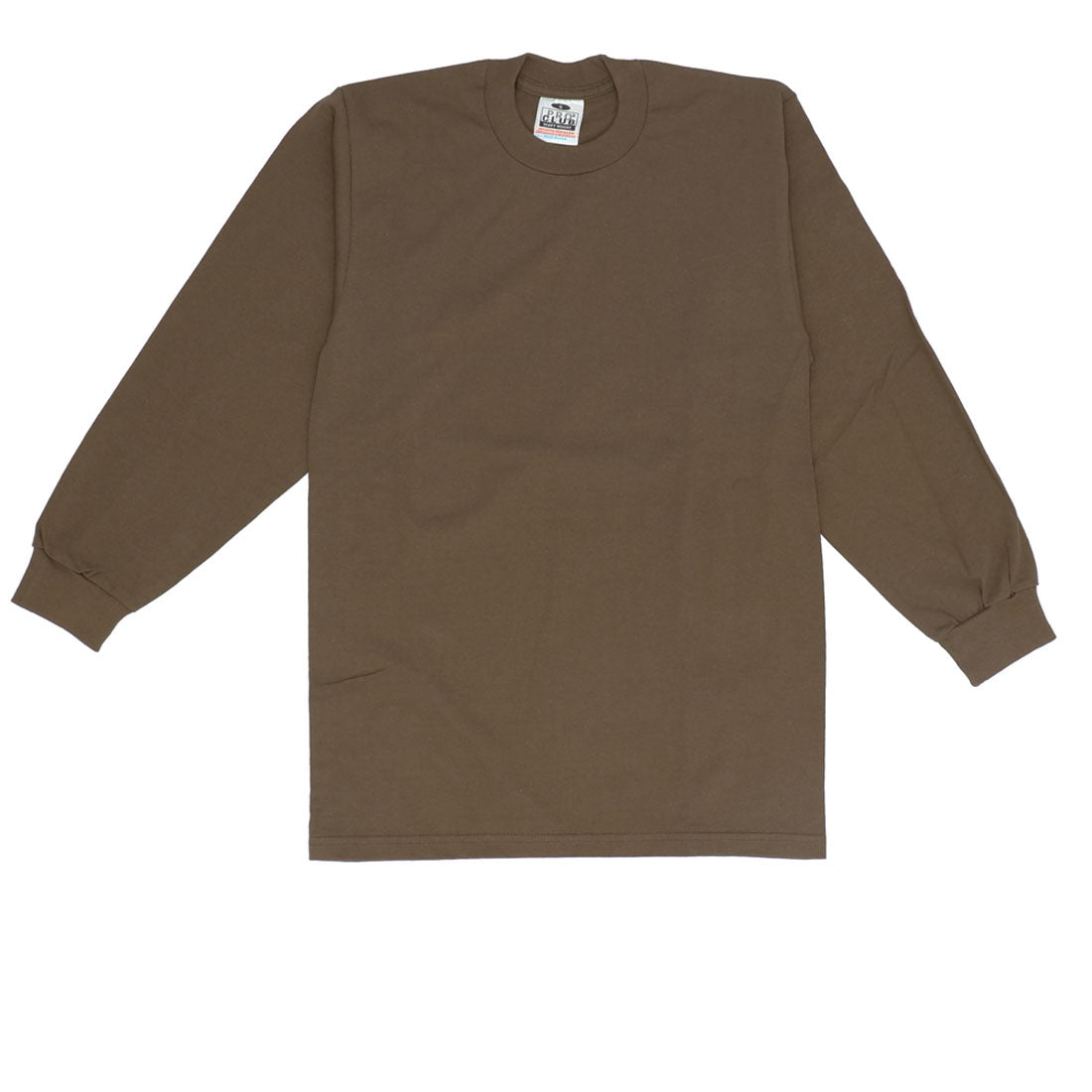 バックヤードファミリー BACKYARD FAMILY PRO CLUB 114 長袖 クルーネック HEAVY WEIGHT Tシャツ,ブラウン