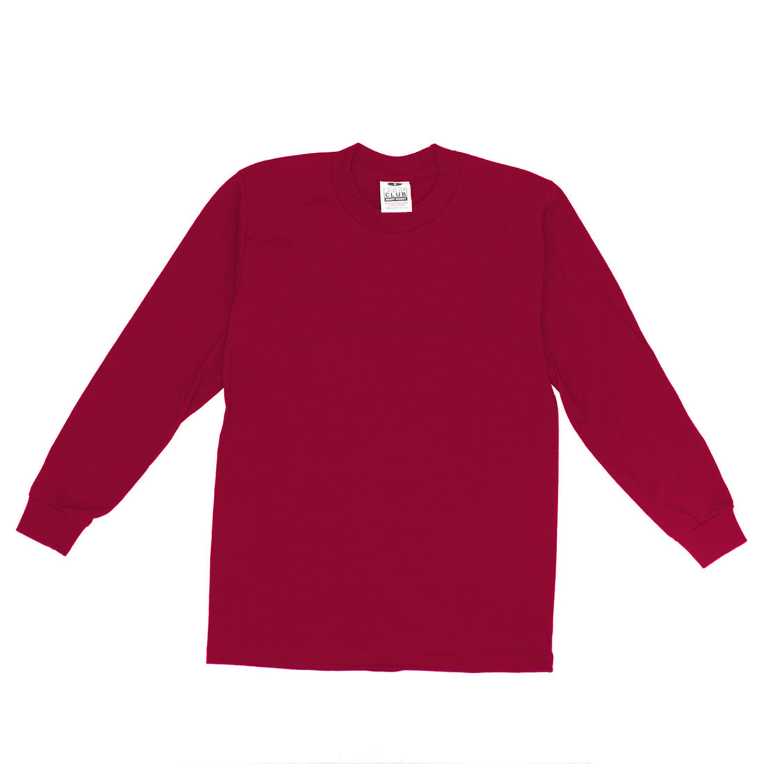バックヤードファミリー BACKYARD FAMILY PRO CLUB 114 長袖 クルーネック HEAVY WEIGHT Tシャツ,バーガンディ