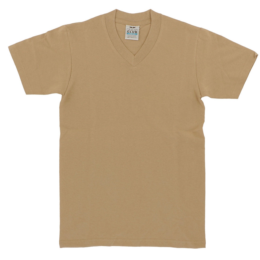 バックヤードファミリー BACKYARD FAMILY PRO CLUB プロクラブ 106 Vネック コンフォート Tシャツ,カーキ
