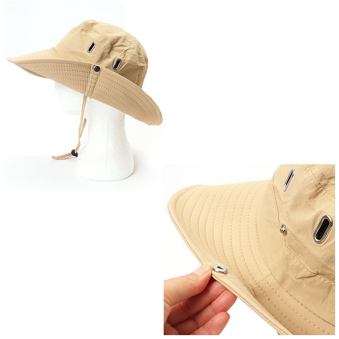 バックヤードファミリー BACKYARD FAMILY サファリハット 日焼け防止 帽子 pkxbg9024 （ネイビー） ネイビー