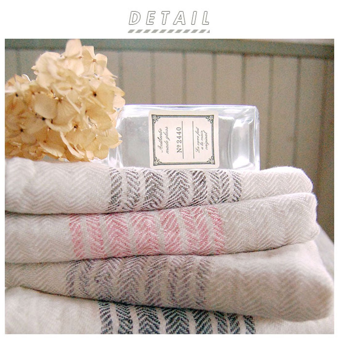 BACKYARD FAMILY Flax Line Face Towel