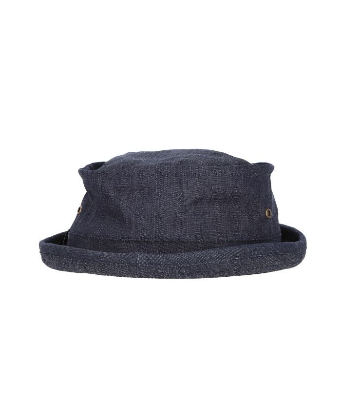 バックヤードファミリー BACKYARD FAMILY スタンダードポークパイHAT,デニムNAVY