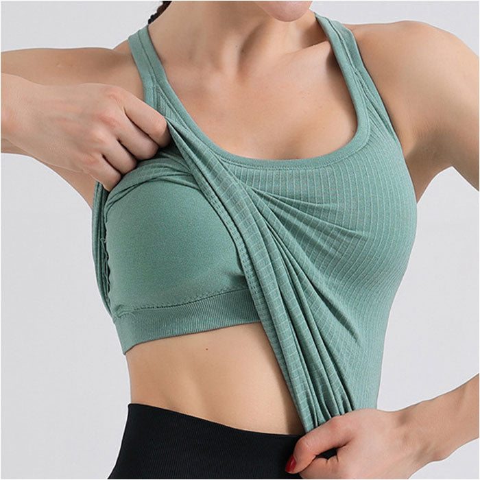 BACKYARD FAMILY BACKYARD FAMILY Yoga Wear Tank Top with Cups