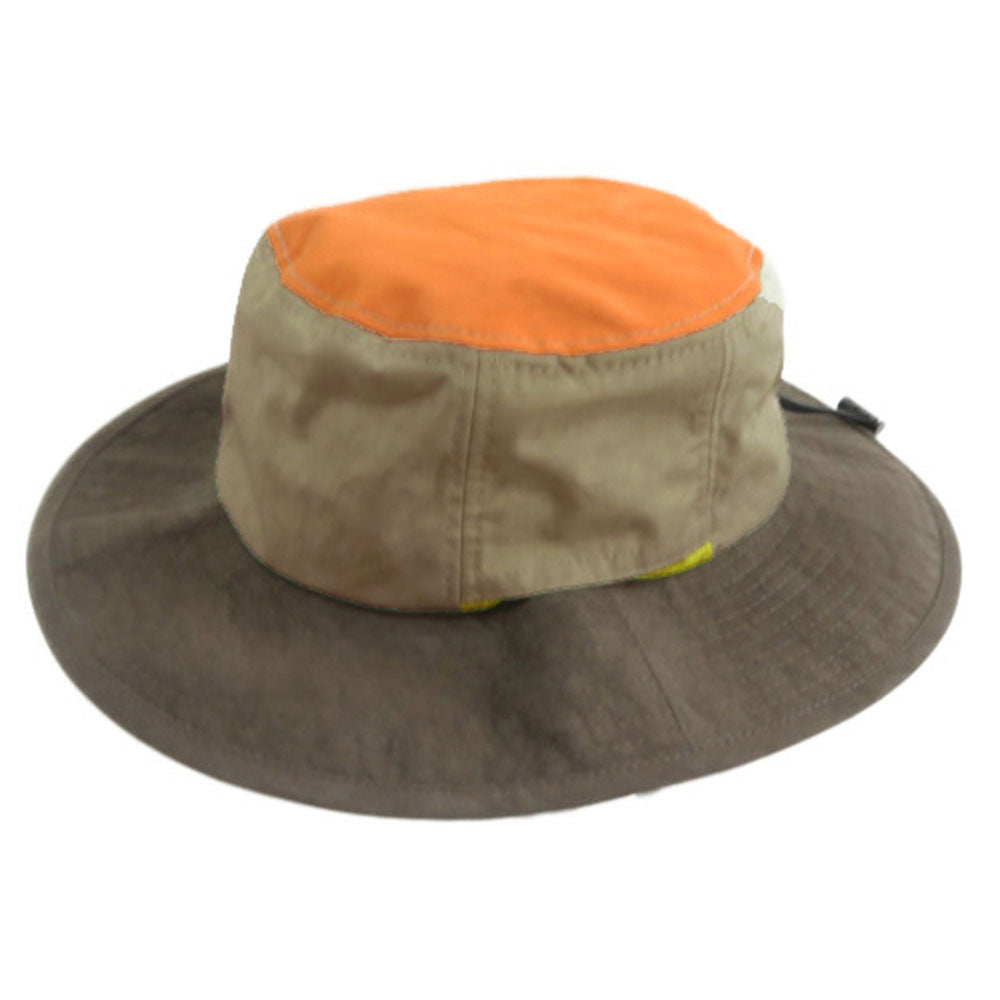 ノーブランド No Brand 撥水ムラ染め ポリアドベンチャーハット TYO-062,BROWN/BEIGE
