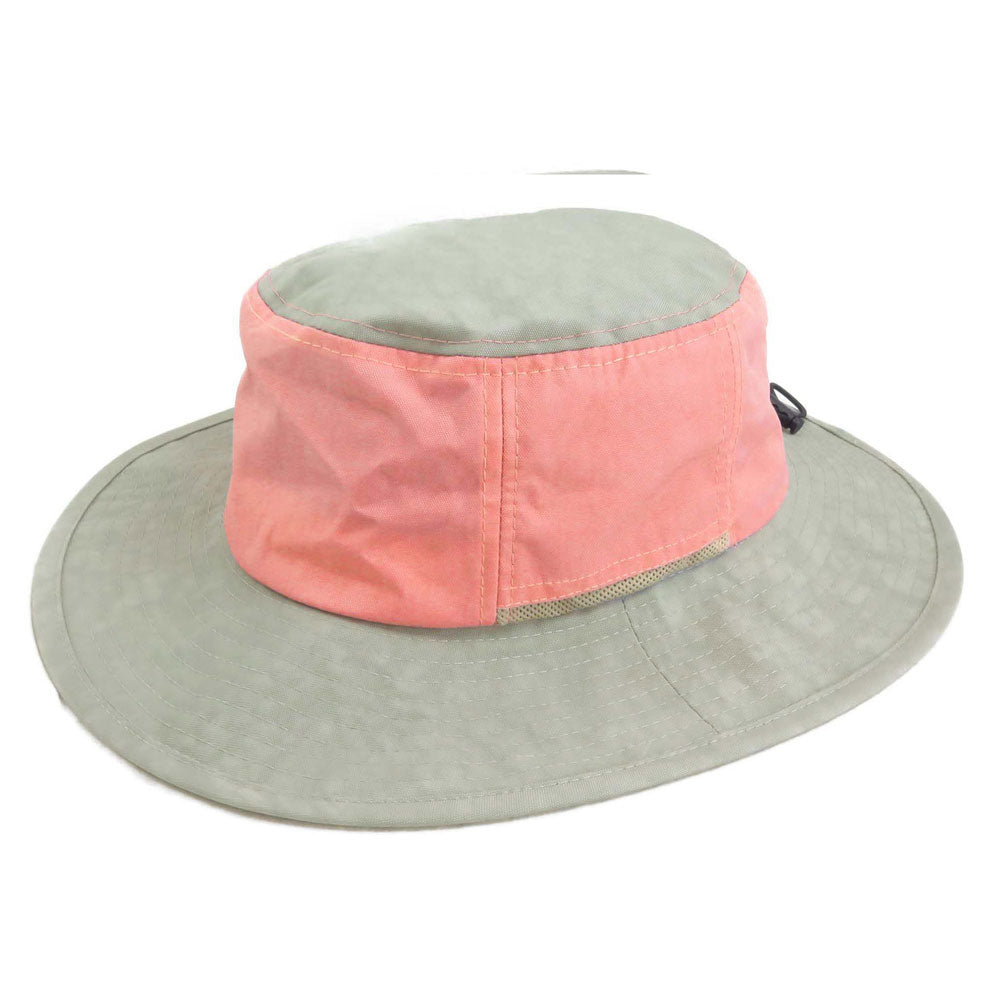 ノーブランド No Brand 撥水ムラ染め ポリアドベンチャーハット TYO-062,GRAY/PINK