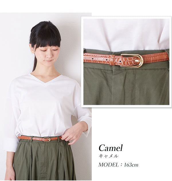 ノーブランド No Brand クロコダイルベルト