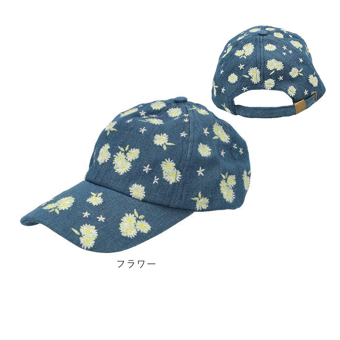 ノーブランド No Brand 刺繍キャップ リボンキャップ