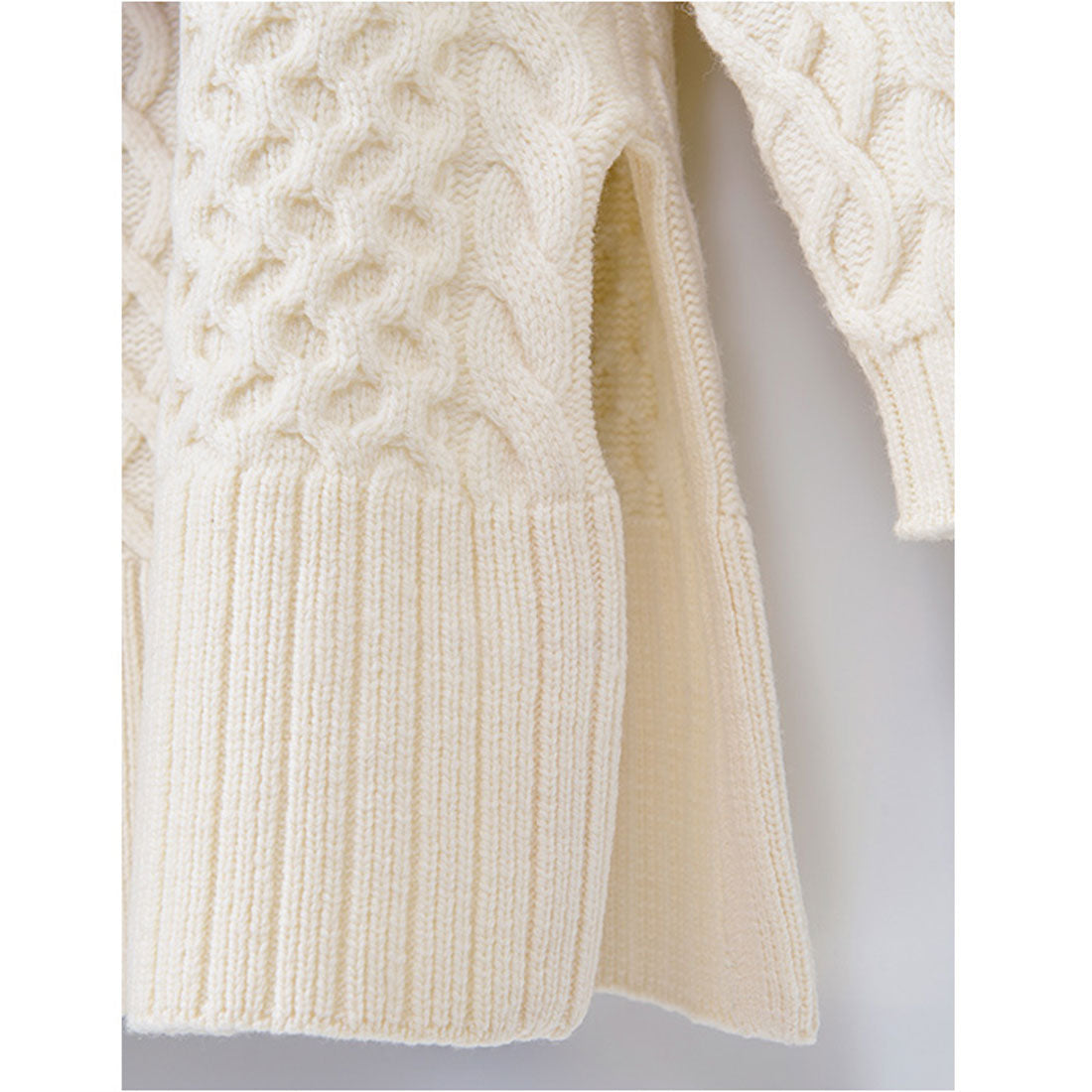 バックヤードファミリー BACKYARD FAMILY ボードネックケーブルニット （white） white