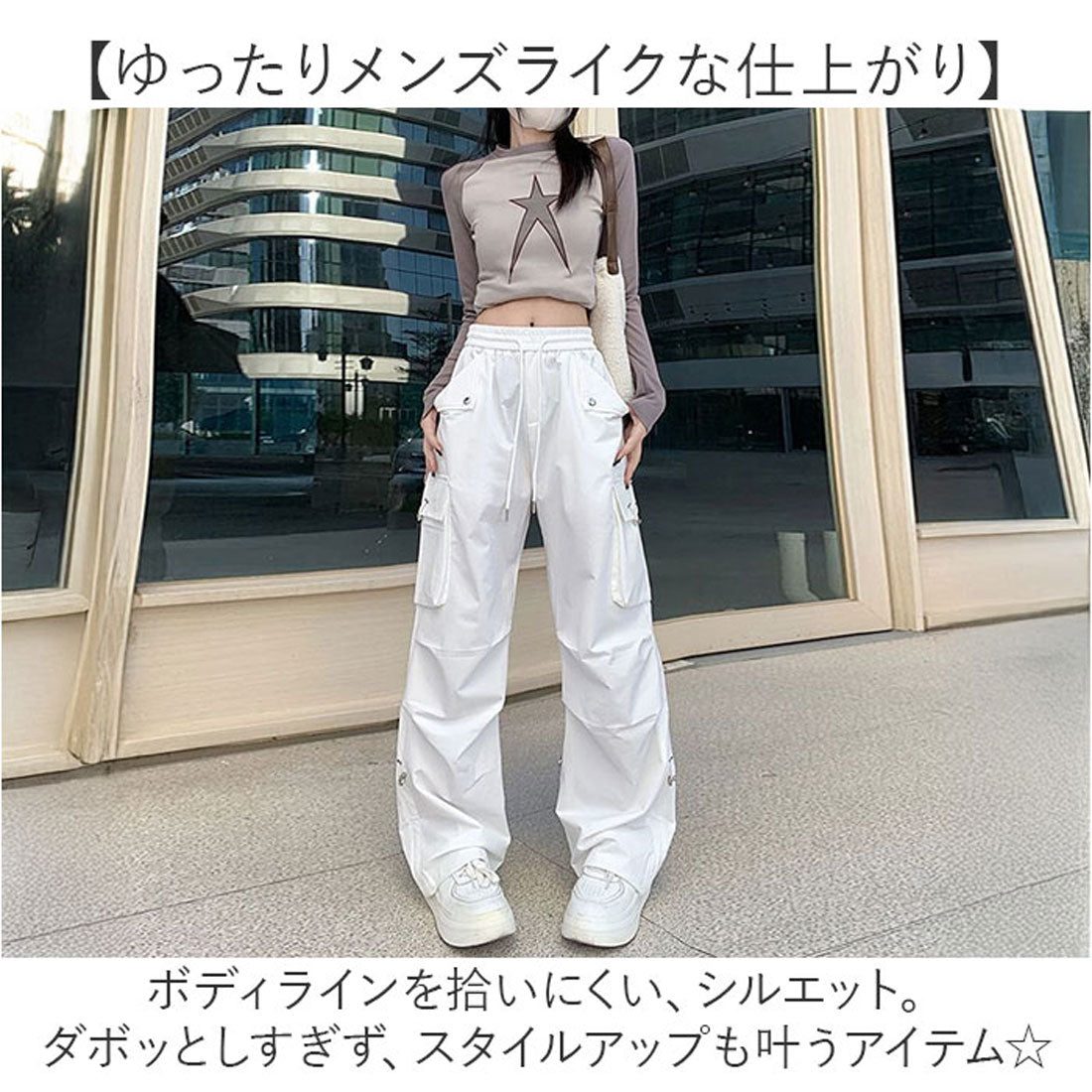 バックヤードファミリー BACKYARD FAMILY カーゴパンツ ボトムス ウエストゴム （ブラック） ブラック