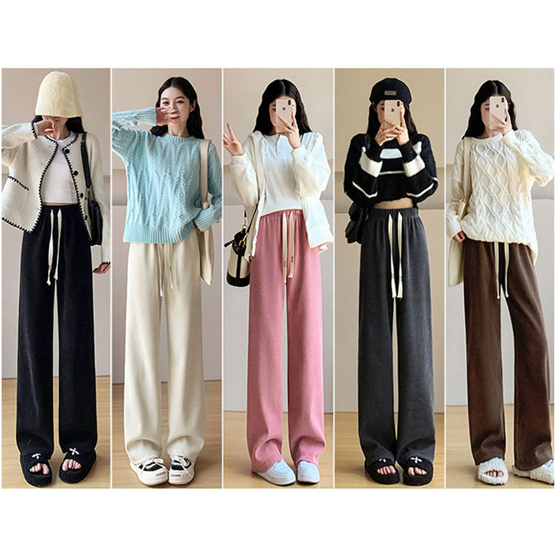 バックヤードファミリー BACKYARD FAMILY レディース ワイドパンツ おしゃれ （ブラック×レギュラー） ブラック×レギュラー