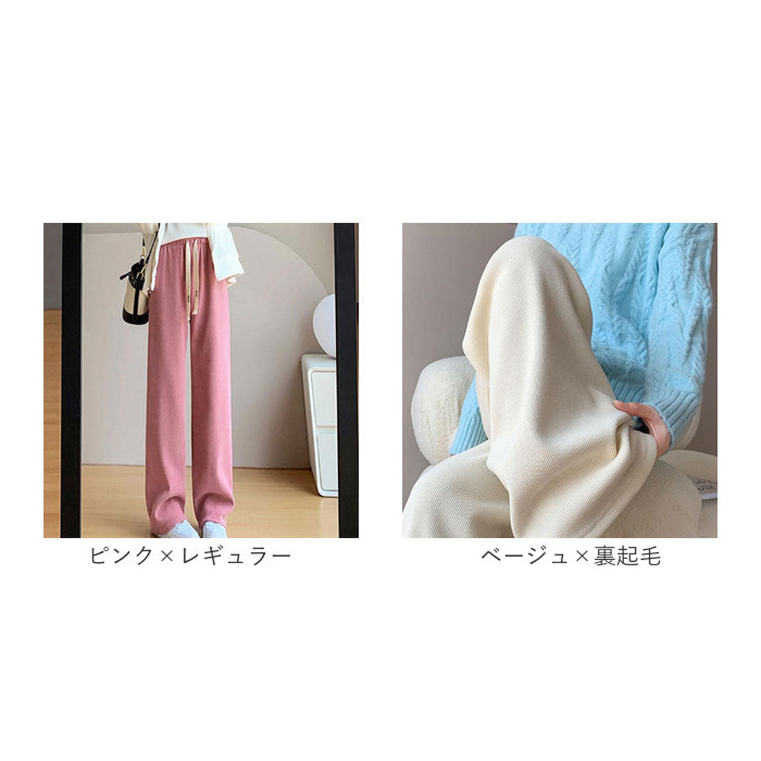 バックヤードファミリー BACKYARD FAMILY レディース ワイドパンツ おしゃれ （ブラック×レギュラー） ブラック×レギュラー