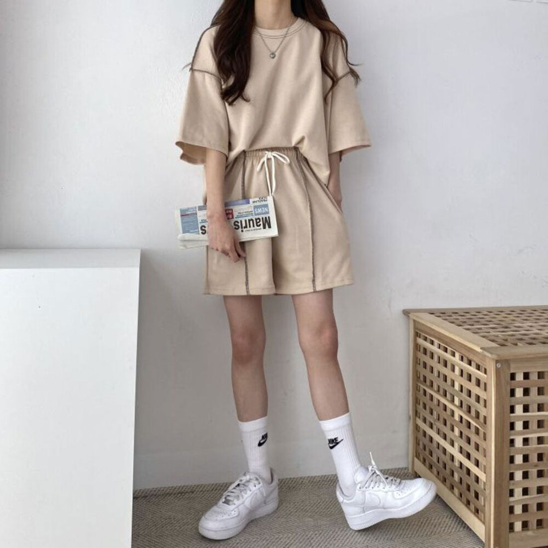 バックヤードファミリー BACKYARD FAMILY ショートパンツ Tシャツ セットアップ （ブラウン） ブラウン