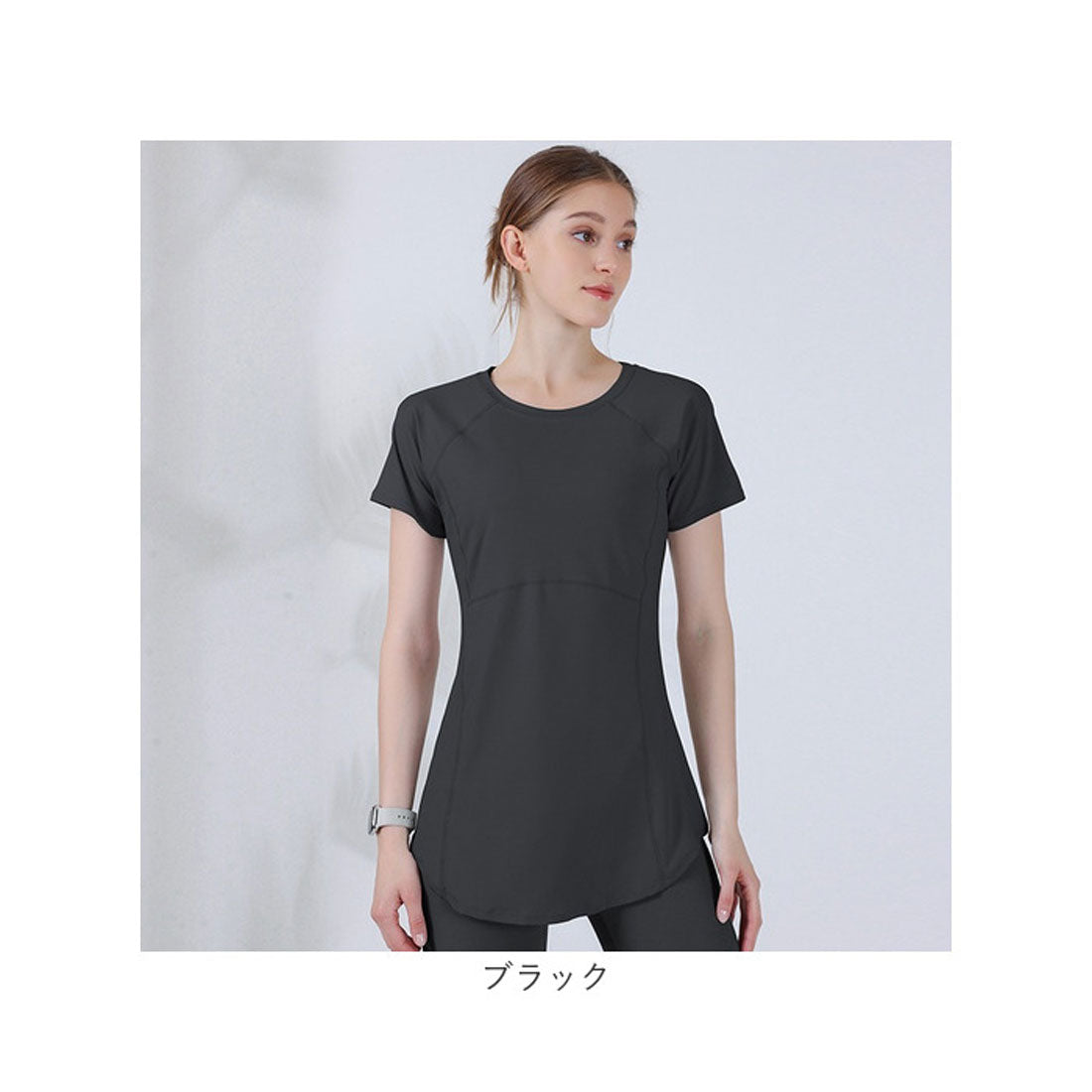 バックヤードファミリー BACKYARD FAMILY ヨガウェア Tシャツ 通気性 （ブラック） ブラック