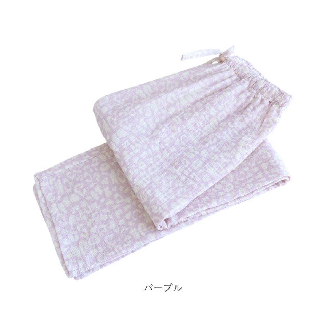 バックヤードファミリー BACKYARD FAMILY さらさらルームパンツ ダブルガーゼ （パープル） パープル