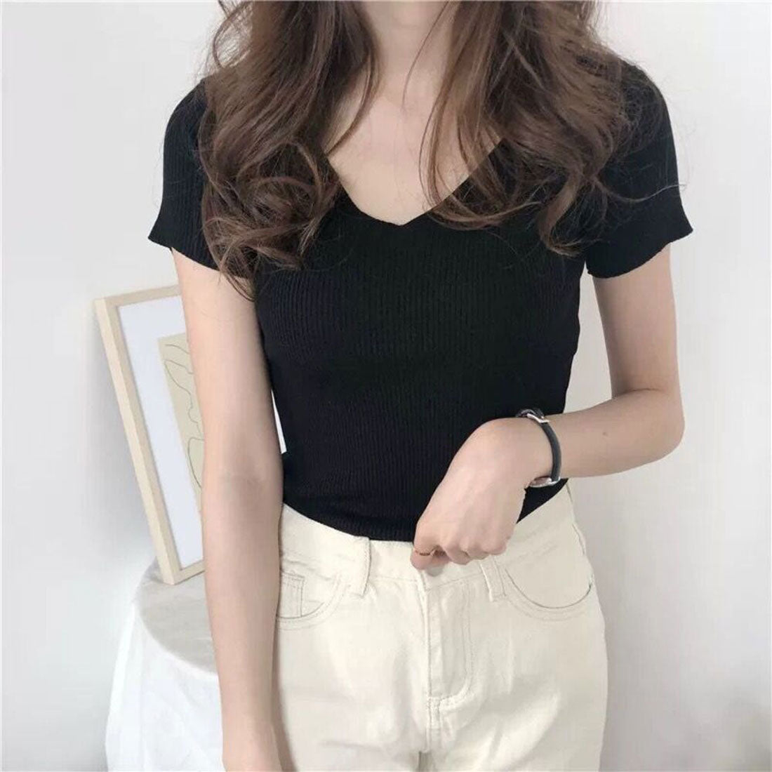バックヤードファミリー BACKYARD FAMILY レディース サマーニット トップス,ブラック