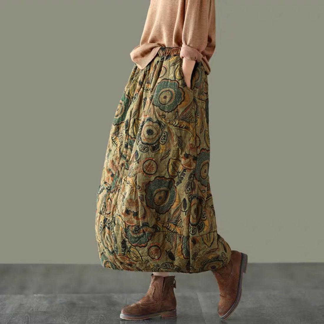 バックヤードファミリー BACKYARD FAMILY スカート ロング 秋冬 aラインスカート （aタイプ） aタイプ